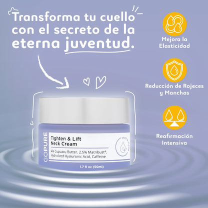 💜 GOPURE | REAFIRMANTE LIFTING PARA EL CUELLO| 50% OFF POR TU COMPRA DE HOY